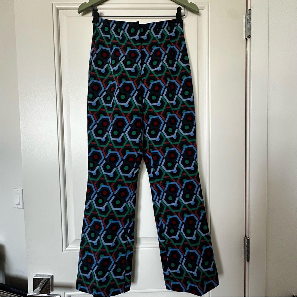 Zara Multicolor Geometric Print Pants